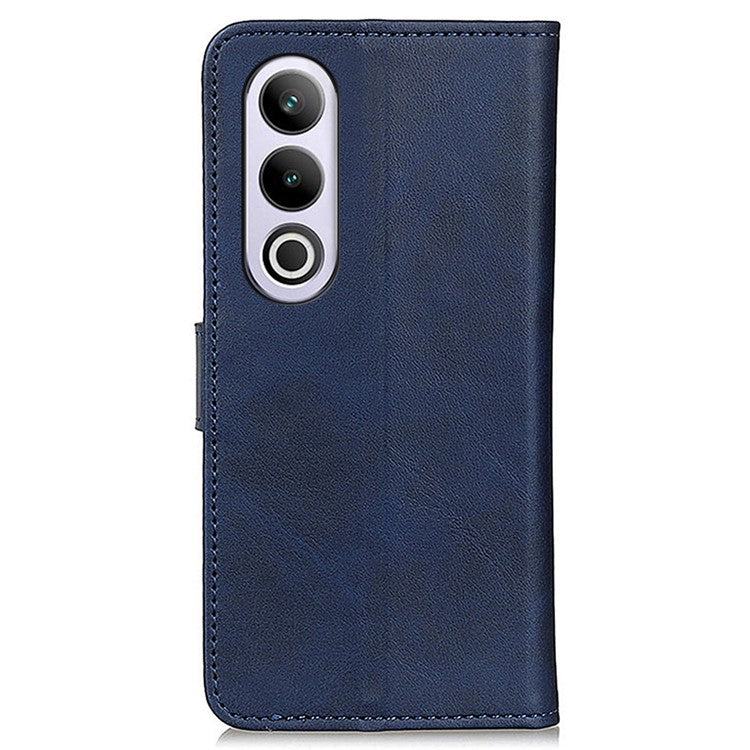 For OnePlus Nord CE4 5G Cell Phone Cases Cowhide Texture Wallet Drop-Proof Cover - Blue