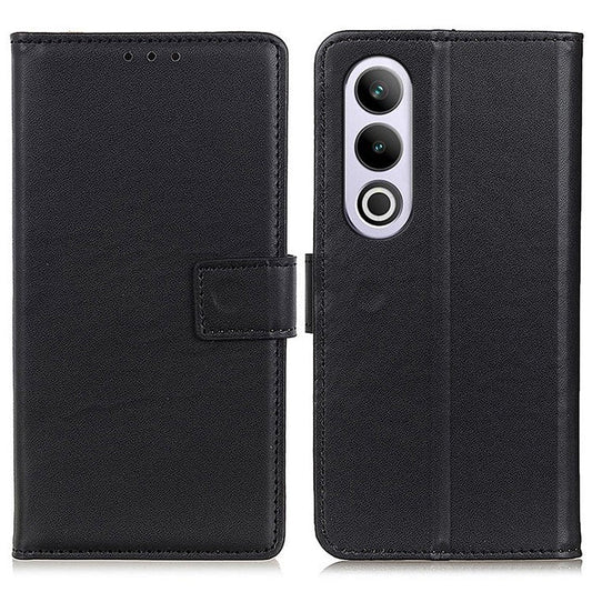 For OnePlus Nord CE4 5G Case PU Leather Phone Cover with Wallet Stand - Black