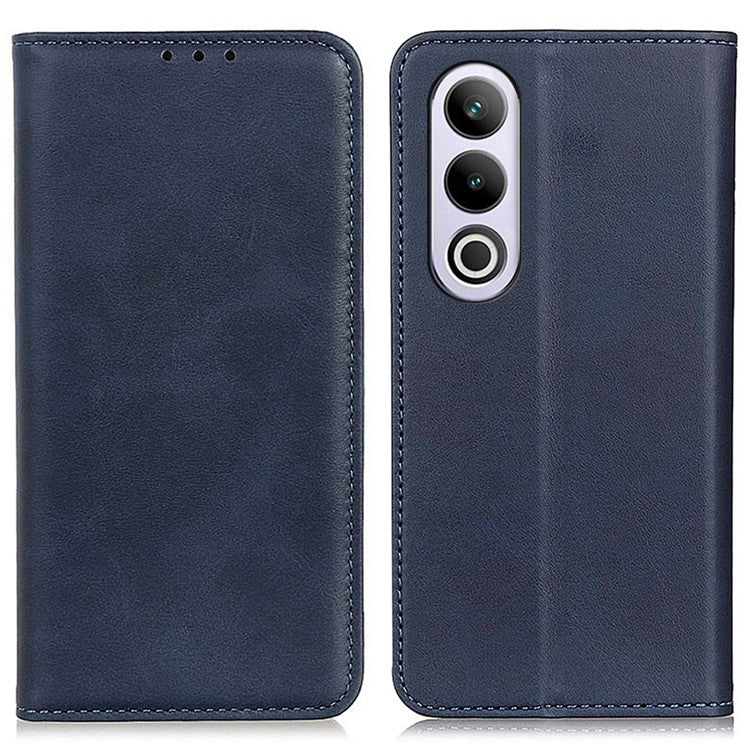 For OnePlus Nord CE4 5G Case Split Leather Magnetic Adsorption Flip Phone Cover - Blue