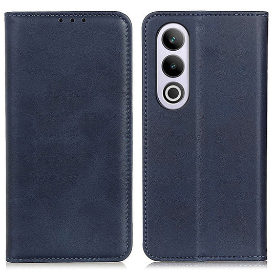 For OnePlus Nord CE4 5G Case Split Leather Magnetic Adsorption Flip Phone Cover - Blue