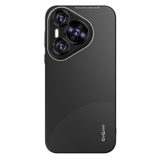 Q.COO For Huawei Pura 70 TPU Case Contrast Color Skin-Touch Phone Cover - Black