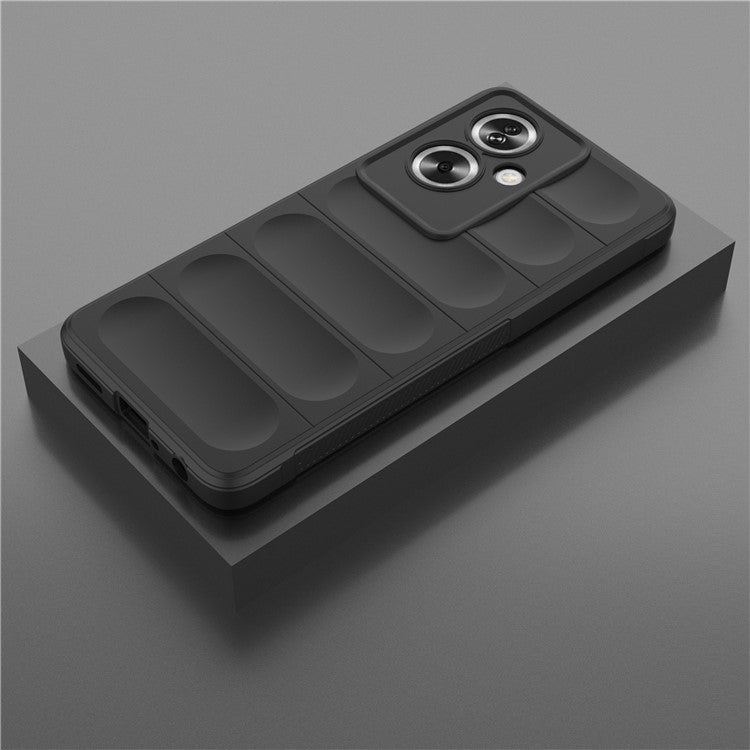 Soft TPU Case for Oppo A79 5G / A2 5G Shock Absorbing Phone Back Cover - Black
