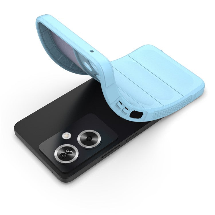 Soft TPU Case for Oppo A79 5G / A2 5G Shock Absorbing Phone Back Cover - Baby Blue
