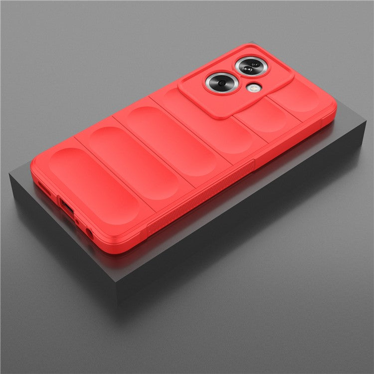 Soft TPU Case for Oppo A79 5G / A2 5G Shock Absorbing Phone Back Cover - Red