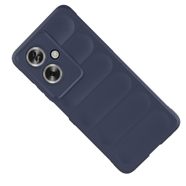 Soft TPU Case for Oppo A79 5G / A2 5G Shock Absorbing Phone Back Cover - Dark Blue