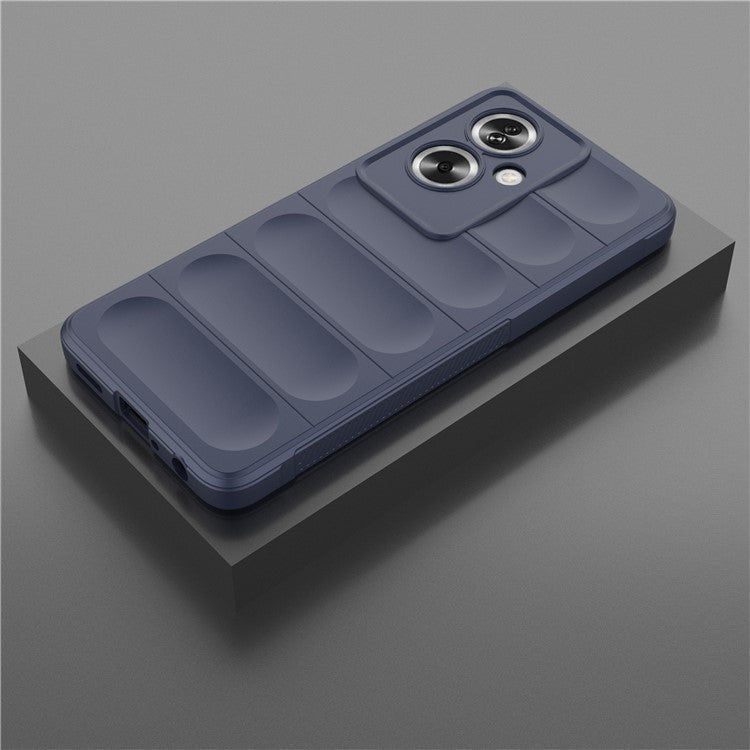 Soft TPU Case for Oppo A79 5G / A2 5G Shock Absorbing Phone Back Cover - Dark Blue