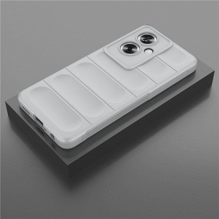 Soft TPU Case for Oppo A79 5G / A2 5G Shock Absorbing Phone Back Cover - Light Grey