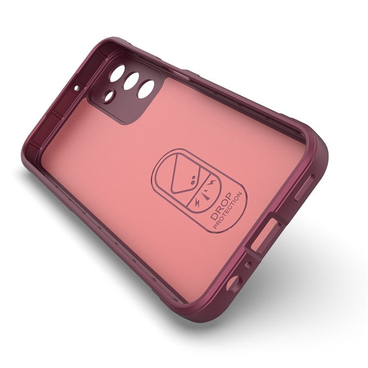 For Samsung Galaxy M15 5G / F15 5G Case Anti-Scratch Soft TPU Phone Protection Cover - Wine Red
