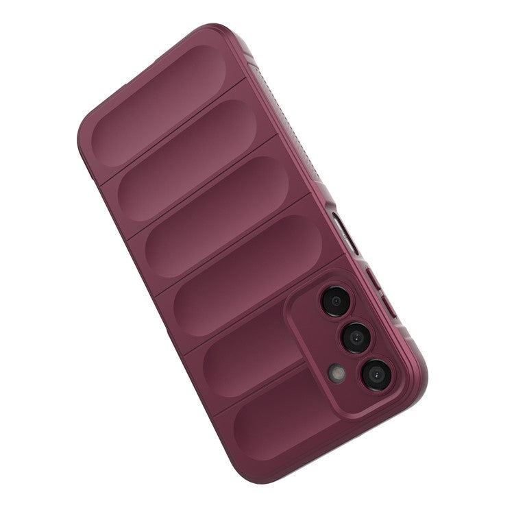 For Samsung Galaxy M15 5G / F15 5G Case Anti-Scratch Soft TPU Phone Protection Cover - Wine Red
