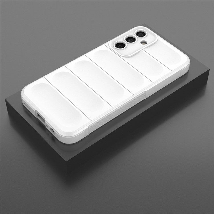 For Samsung Galaxy M15 5G / F15 5G Case Anti-Scratch Soft TPU Phone Protection Cover - White