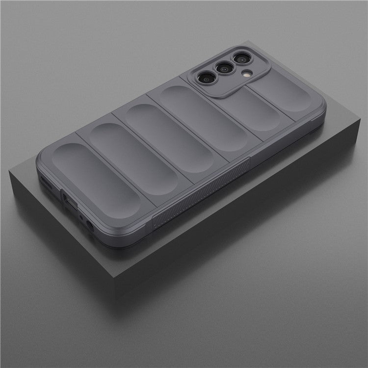 For Samsung Galaxy M15 5G / F15 5G Case Anti-Scratch Soft TPU Phone Protection Cover - Dark Grey