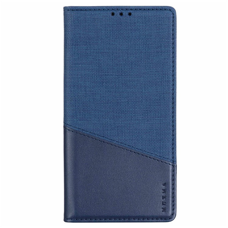 MUXMA MX109 For OnePlus 12 5G RFID Blocking Folio Flip Phone Case Stand Cover - Blue