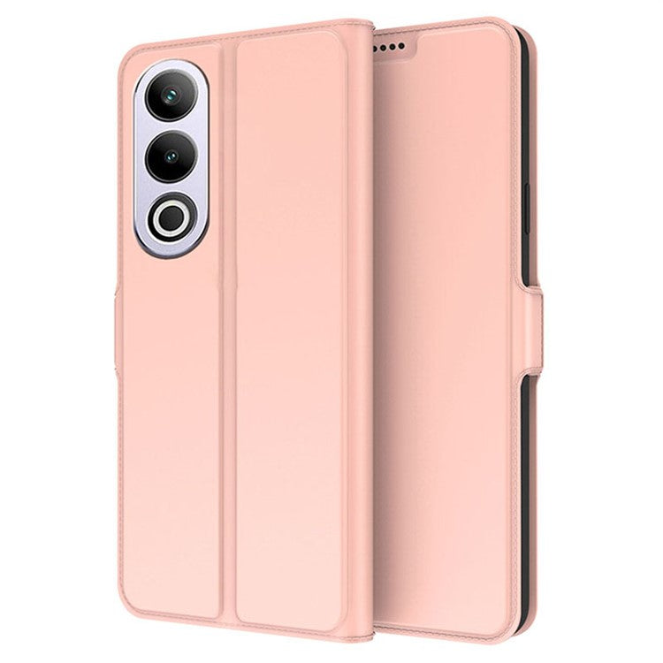 For OnePlus Ace 3V 5G Magnetic Phone Case Card Holder PU Leather+TPU Cover - Rose Gold