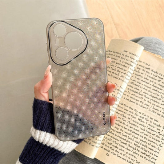 Q.COO For Huawei Pura 70 Case Sparkling Soft TPU Phone Protective Cover - Grey