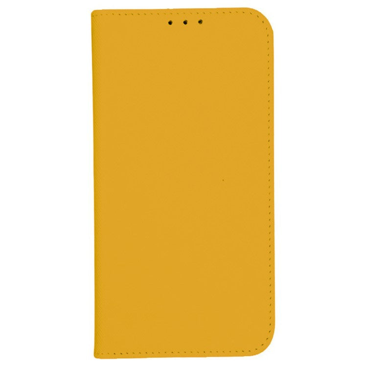 For Samsung Galaxy M15 5G / F15 5G Case Flip Wallet PU Leather Cross Texture Phone Cover - Yellow