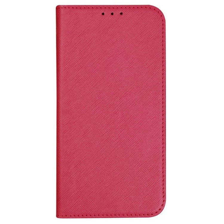 For Samsung Galaxy M15 5G / F15 5G Case Flip Wallet PU Leather Cross Texture Phone Cover - Pink