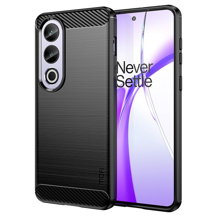 MOFI JK TPU Series-1 Phone Case for OnePlus Ace 3V 5G Carbon Fiber Texture TPU Cover - Black