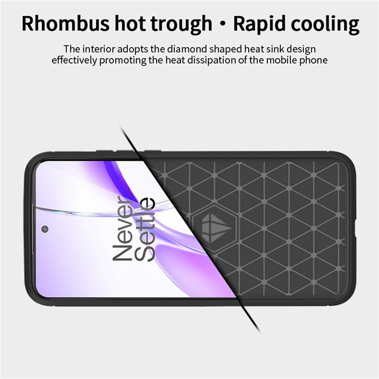 MOFI JK TPU Series-1 Phone Case for OnePlus Ace 3V 5G Carbon Fiber Texture TPU Cover - Black