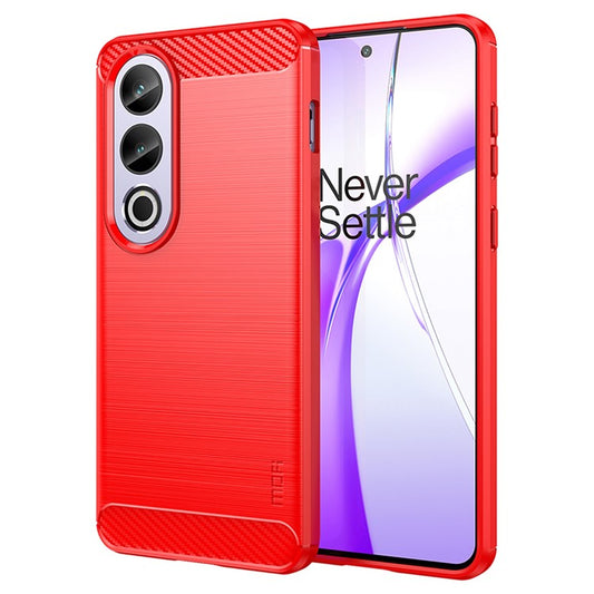 MOFI JK TPU Series-1 Phone Case for OnePlus Ace 3V 5G Carbon Fiber Texture TPU Cover - Red