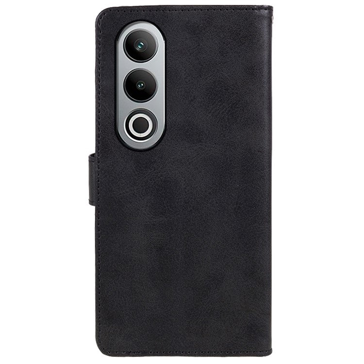 For OnePlus Nord CE4 5G Cover Calf Texture Cell Phone Case with Magnetic Clasp - Black