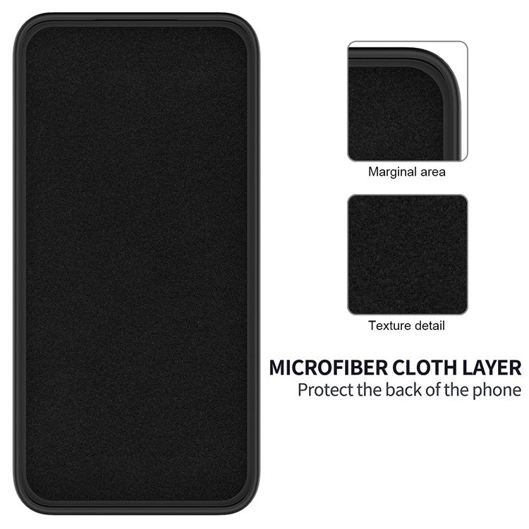 For Samsung Galaxy M15 5G / F15 5G Case Scratchproof Liquid Silicone Phone Cover with Wrist Strap - Black