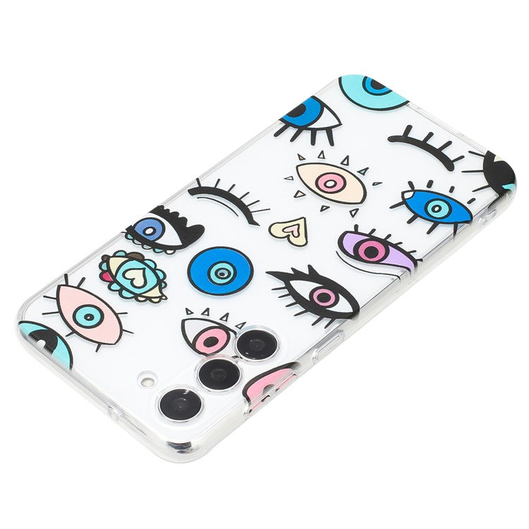 For Samsung Galaxy S23+ Slim Case Pattern Printing Soft TPU Phone Cover - Monster Eyes