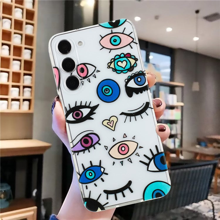 For Samsung Galaxy S23+ Slim Case Pattern Printing Soft TPU Phone Cover - Monster Eyes