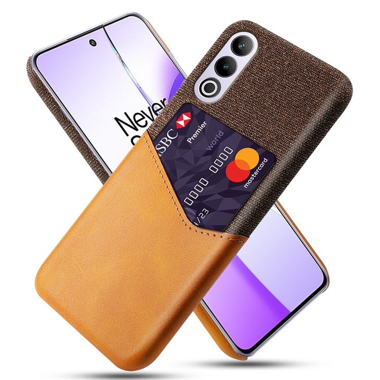 For OnePlus Ace 3V 5G Case with Card Slot PC Shock Absorbing Phone Cover - Orange