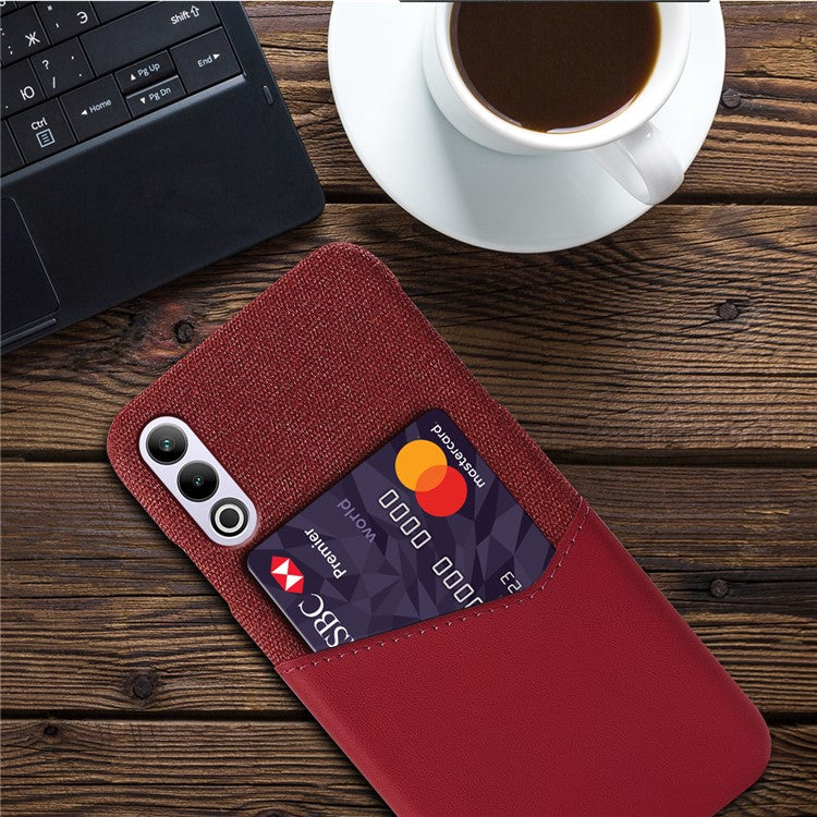 For OnePlus Ace 3V 5G Case with Card Slot PC Shock Absorbing Phone Cover - Red