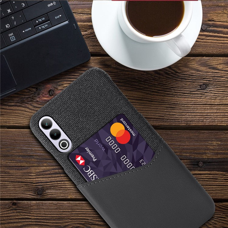 For OnePlus Ace 3V 5G Case with Card Slot PC Shock Absorbing Phone Cover - Grey