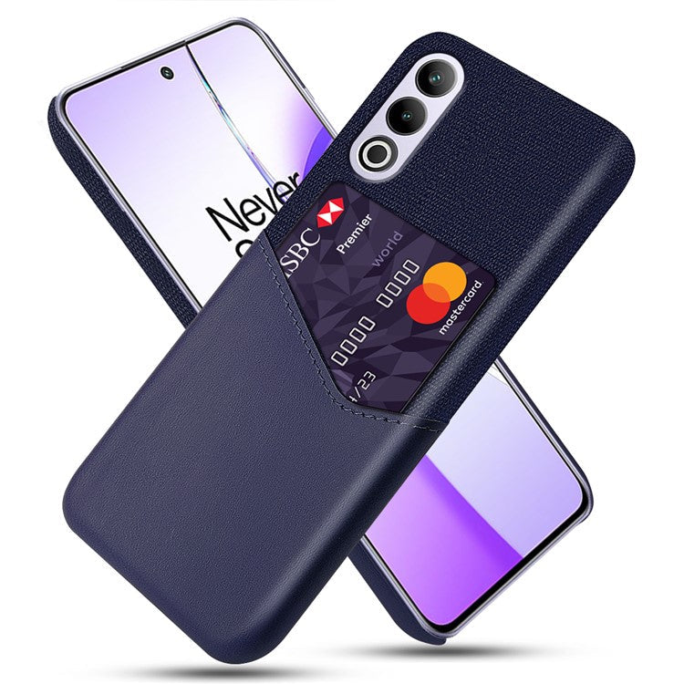 For OnePlus Ace 3V 5G Case with Card Slot PC Shock Absorbing Phone Cover - Blue