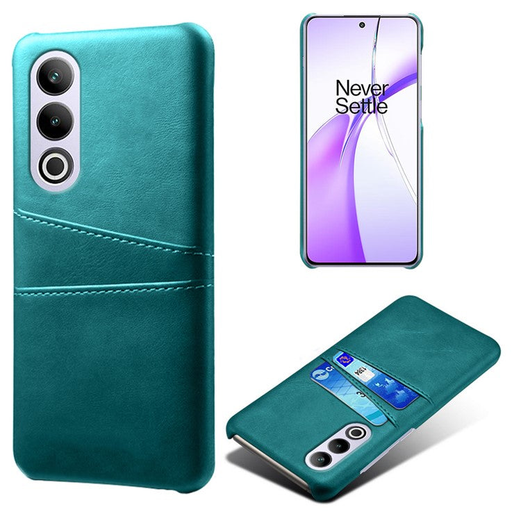 For OnePlus Ace 3V 5G Case PU Leather+PC Card Slots Back Cover - Green