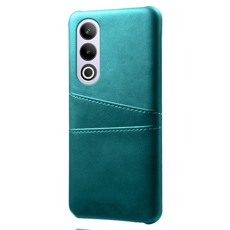 For OnePlus Ace 3V 5G Case PU Leather+PC Card Slots Back Cover - Green