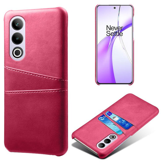 For OnePlus Ace 3V 5G Case PU Leather+PC Card Slots Back Cover - Rose