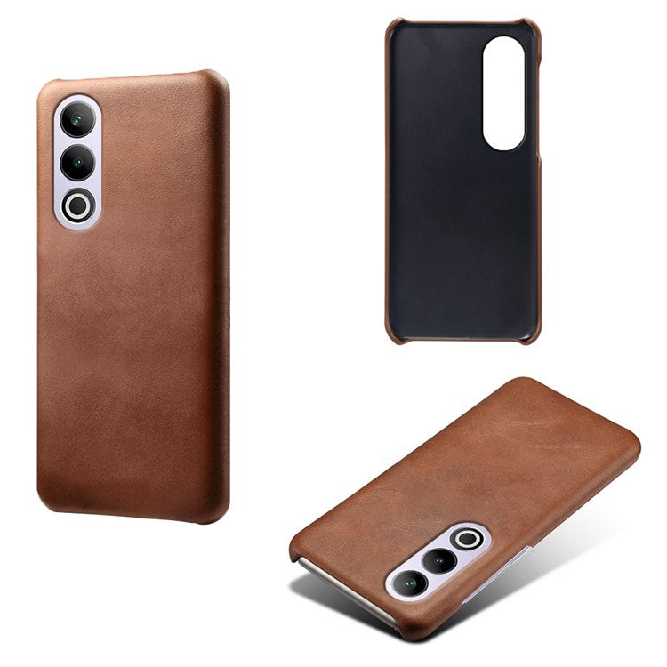 For OnePlus Ace 3V 5G Case PU Leather+PC Card Slots Back Cover - Brown
