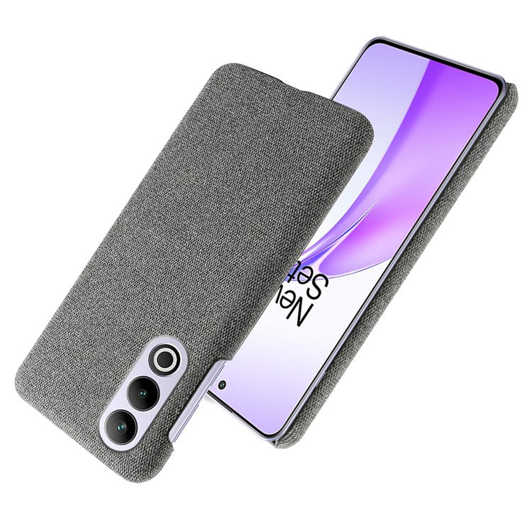 For OnePlus Ace 3V 5G Case Anti-Scratch Cloth+PC Phone Cover - Grey