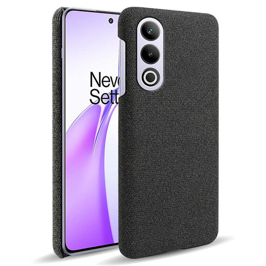 For OnePlus Ace 3V 5G Case Anti-Scratch Cloth+PC Phone Cover - Black