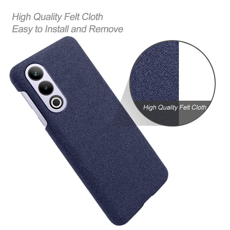For OnePlus Ace 3V 5G Case Anti-Scratch Cloth+PC Phone Cover - Blue
