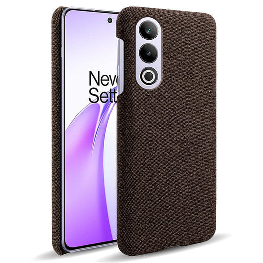 For OnePlus Ace 3V 5G Case Anti-Scratch Cloth+PC Phone Cover - Brown