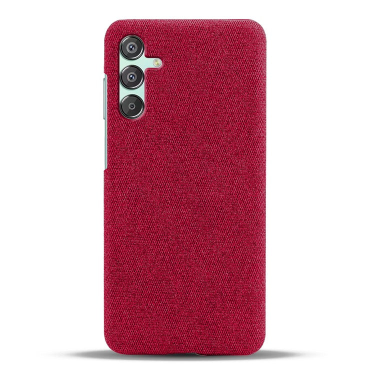 For Samsung Galaxy F15 5G / M15 5G Case Cloth+PC Anti-scratch Phone Cover - Red