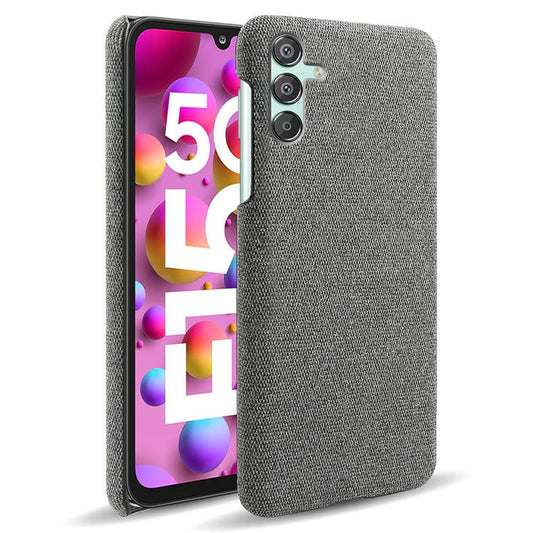 For Samsung Galaxy F15 5G / M15 5G Case Cloth+PC Anti-scratch Phone Cover - Grey