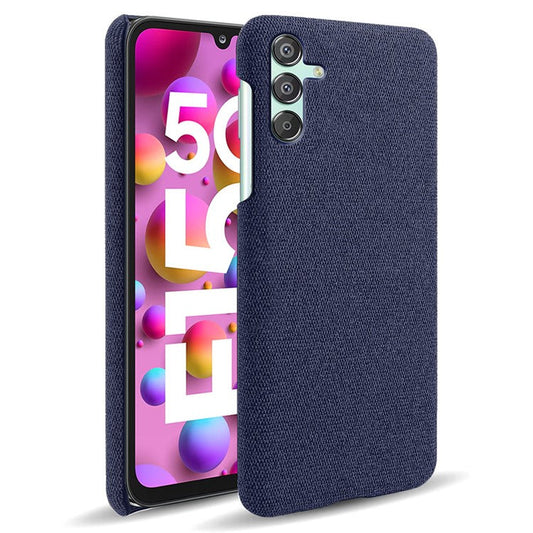 For Samsung Galaxy F15 5G / M15 5G Case Cloth+PC Anti-scratch Phone Cover - Blue