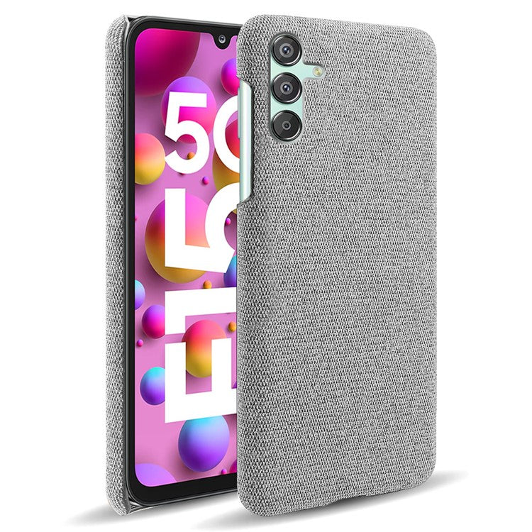 For Samsung Galaxy F15 5G / M15 5G Case Cloth+PC Anti-scratch Phone Cover - Light Grey