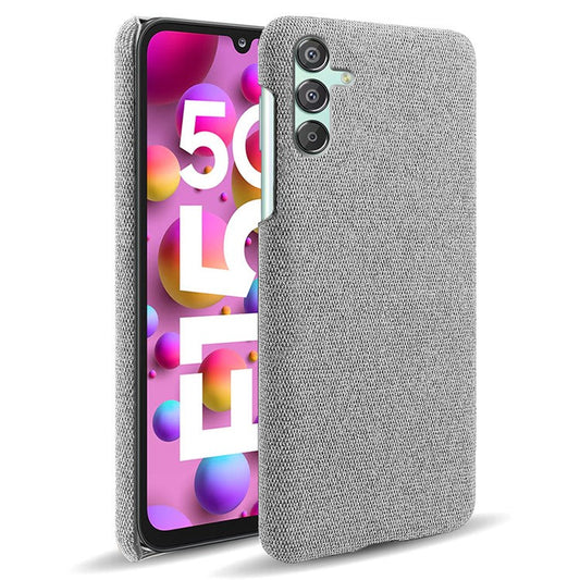 For Samsung Galaxy F15 5G / M15 5G Case Cloth+PC Anti-scratch Phone Cover - Light Grey