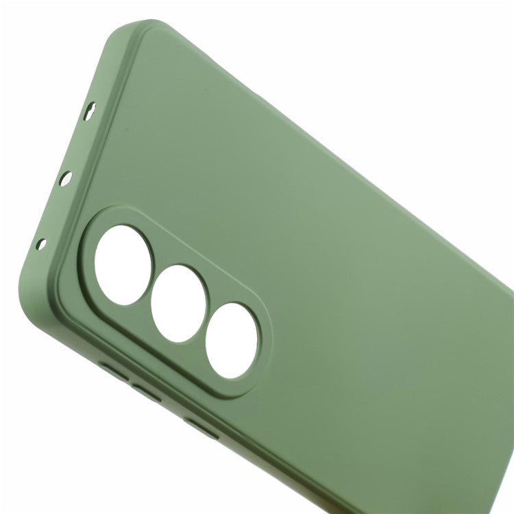 For OnePlus Ace 3V 5G Shockproof Case Soft Fiber Lining TPU Phone Shell - Green