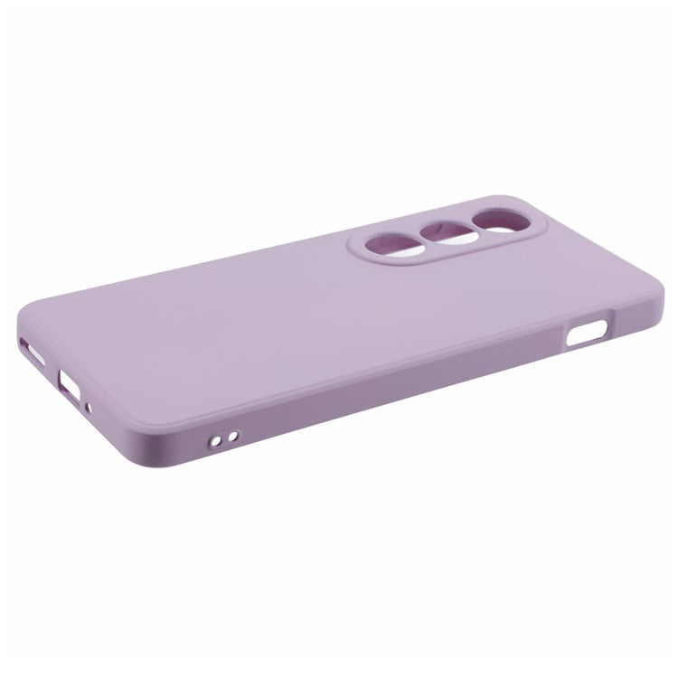 For OnePlus Ace 3V 5G Shockproof Case Soft Fiber Lining TPU Phone Shell - Purple