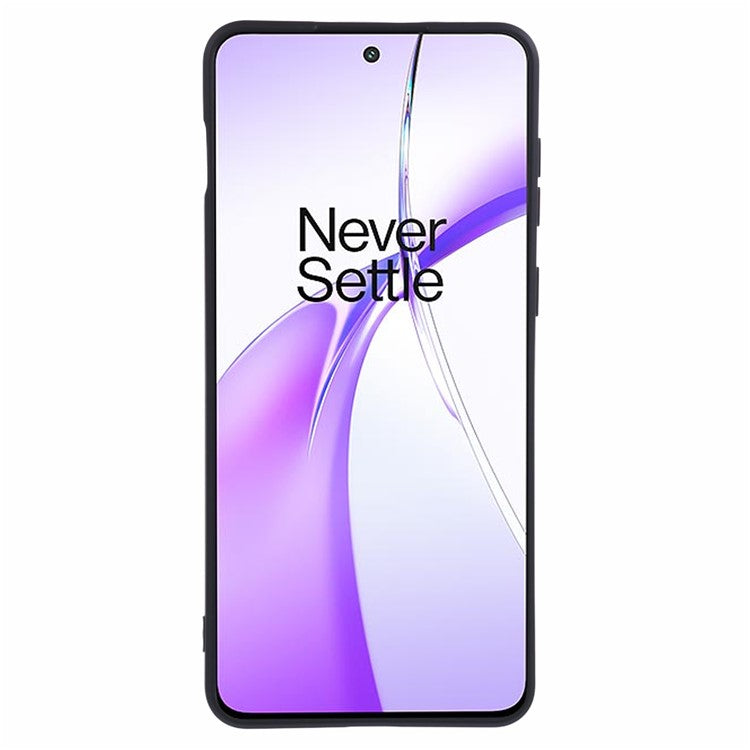 For OnePlus Ace 3V 5G Shockproof Case Soft Fiber Lining TPU Phone Shell - Black