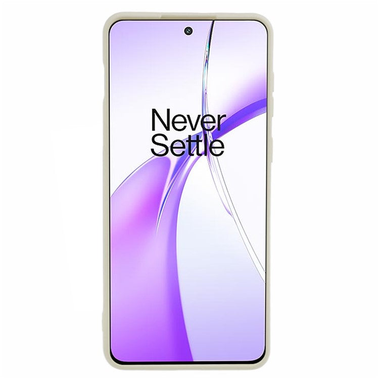 For OnePlus Ace 3V 5G Shockproof Case Soft Fiber Lining TPU Phone Shell - White