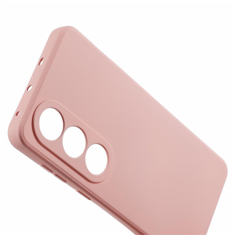 For OnePlus Ace 3V 5G Shockproof Case Soft Fiber Lining TPU Phone Shell - Pink