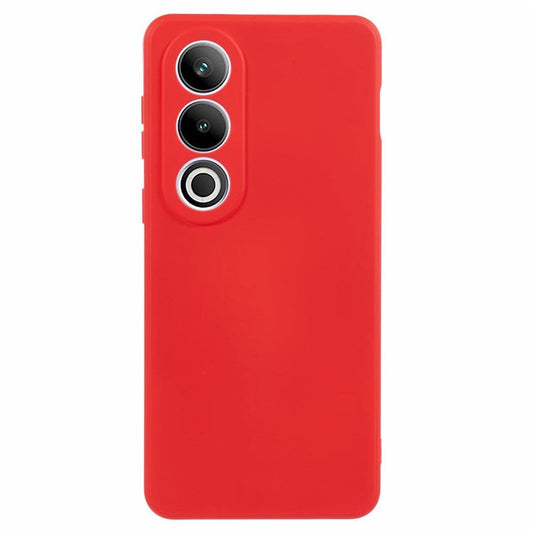 For OnePlus Ace 3V 5G Shockproof Case Soft Fiber Lining TPU Phone Shell - Red